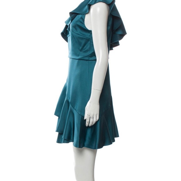 Halston Heritage One-Shoulder Mini Dress - Picture 3 of 3